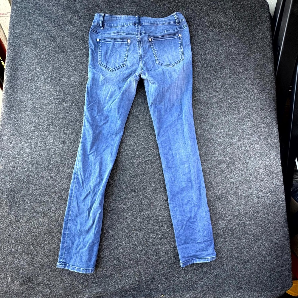 Blue Asphalt Jeans Womens Large Cotton Stretch Casual Light Wash Skinny Leg